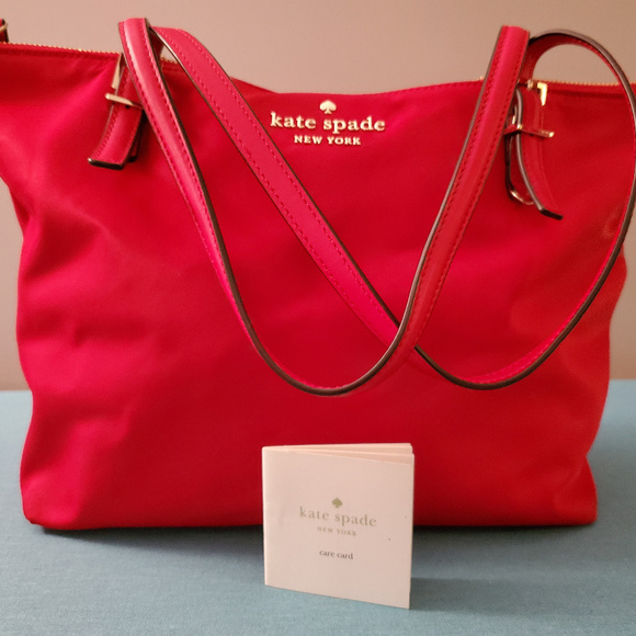 kate spade Handbags - kate spade red satchel - barley used